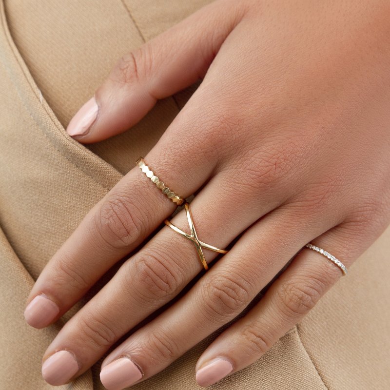 Honey Solid Gold Ring