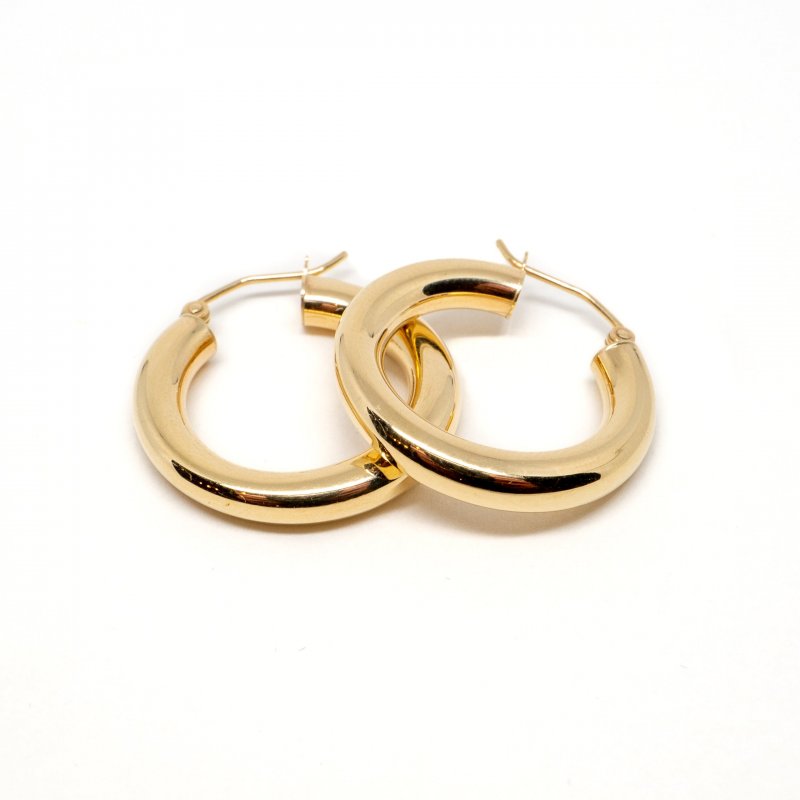 Odi Small Solid Gold Hoops